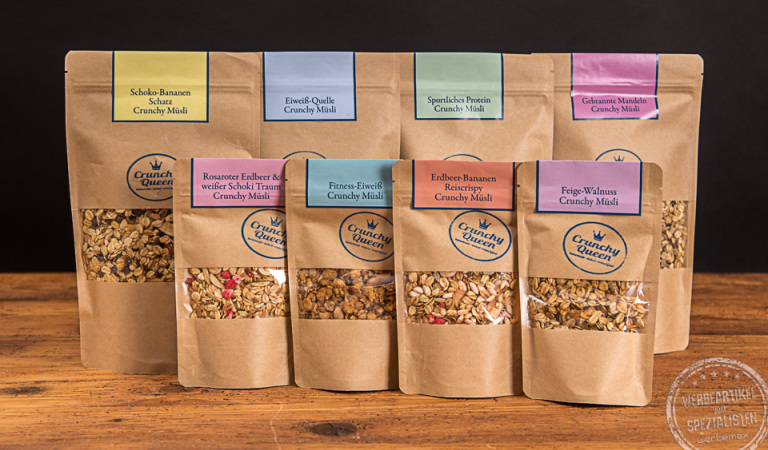 CrunchyQueen Knuspermüsli Sorten