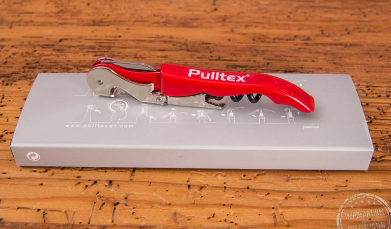Werbekellnermesser Pulltap mit Logo und Werbekarton