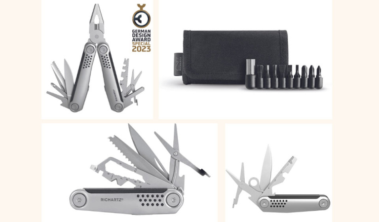 Richartz Struktura tool 25+, Struktura knife 15+ und Struktura knife 8+ als Werbeartikel. 