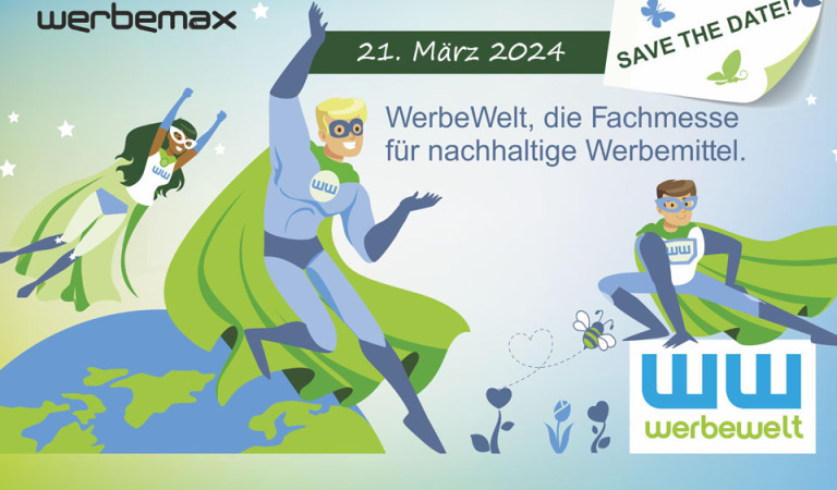 Werbeartikel Messe WerbeWelt 2024 Save the Date 