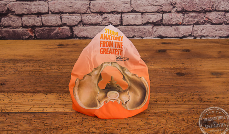 Sattelüberzug mit Motivdruck als Merchandise