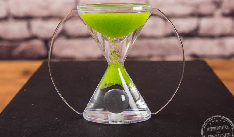 Paradox Sanduhr mit Logo bedrucken