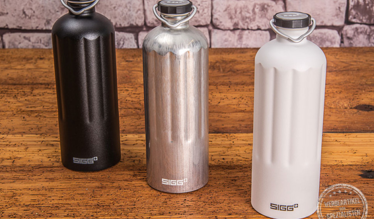 SIGG Heritage Trinkflasche mit Druck aus Aluminium