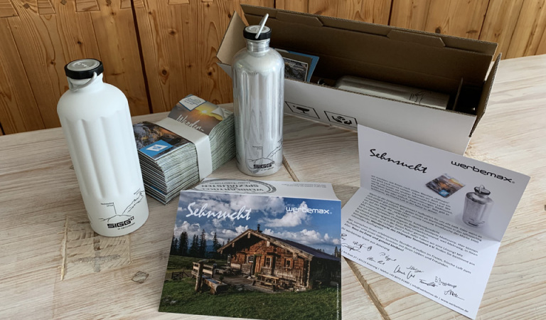 sigg heritage trinkflasche als Kundenaussendung