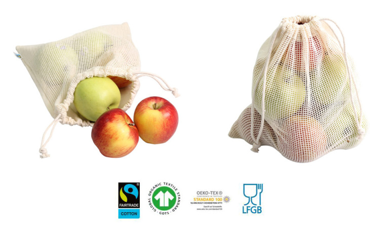 Fairtrade Food Bag aus Biobaumwolle als Werbetr&auml;ger f&uuml;r Ihr Unternehmen