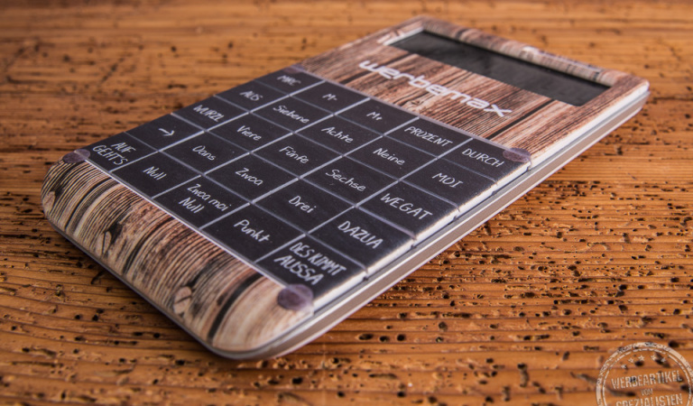 Werbegeschenk Taschenrechner mit Logo