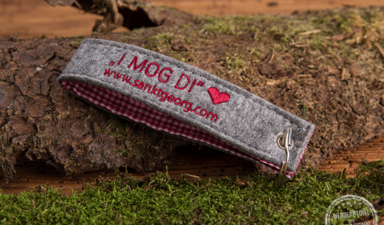 herz schlüsselanhänger filz