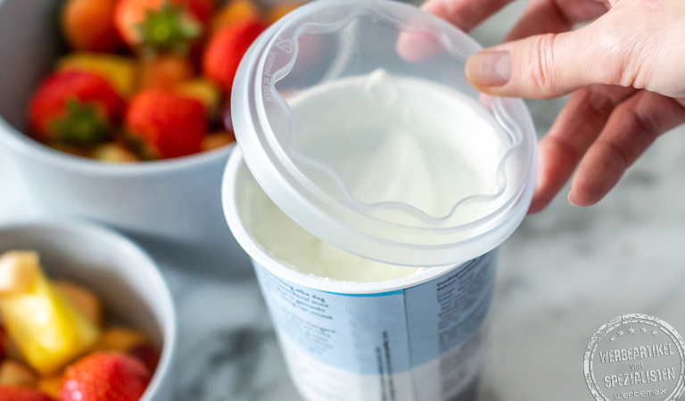 Nachhaltiger Koziol Frischedeckel aus hochwertigem Kunststoff.