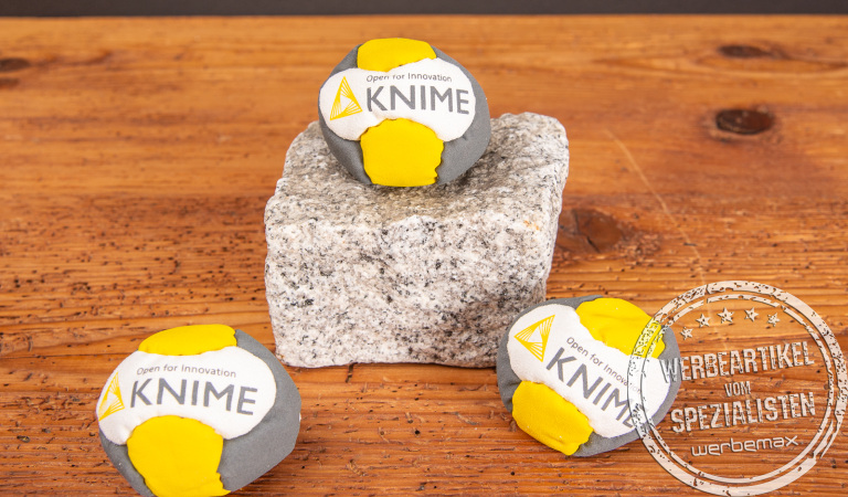 Footbag mit Logodruck Referenz Knime.