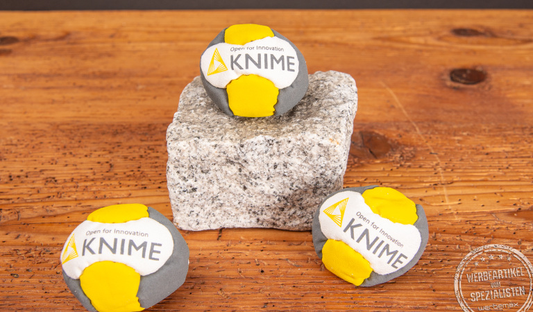 Footbag mit Logodruck Referenz Knime.