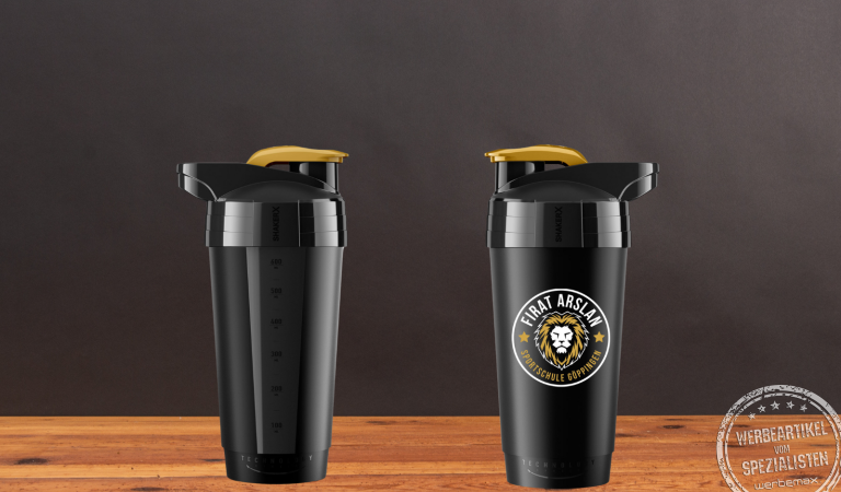 Premium Shaker X Sport Werbeartikel mit Logodruck.