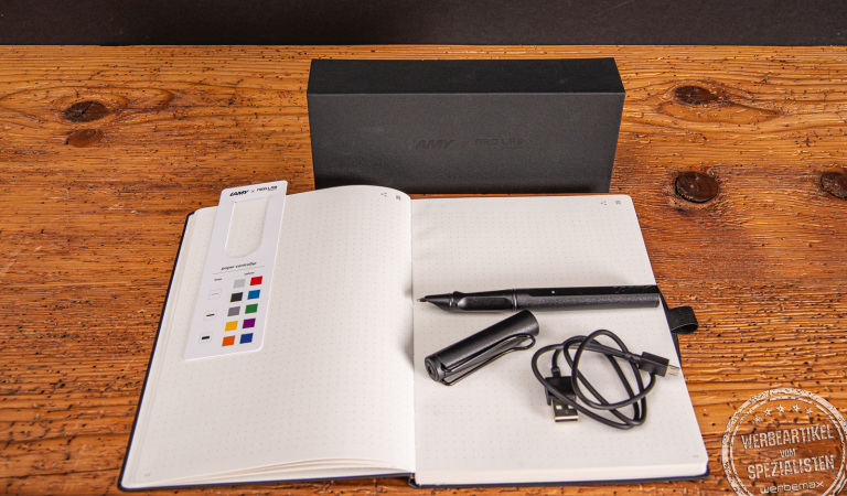 Digitales Schreibset von LAMY als stilvolles Werbegeschenk für Unternehmen.