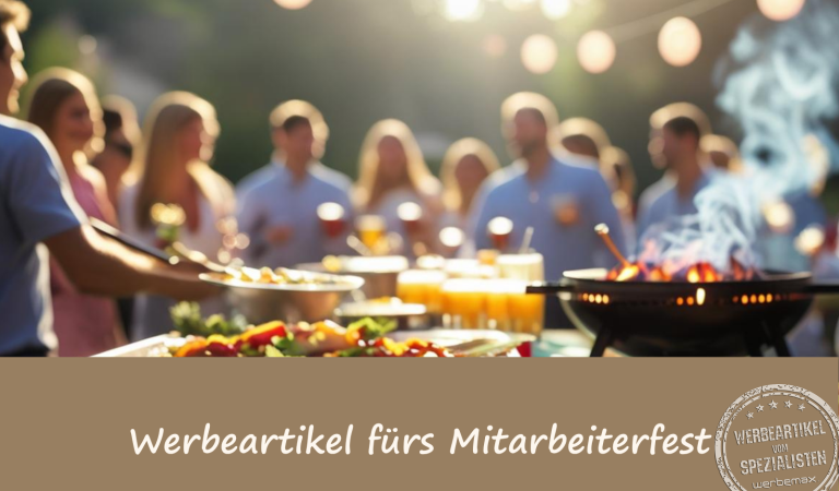 Werbeartikel fürs Mitarbeiterfest, Sommerfest, Mitarbeiter-Event.