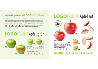&Uuml;bersicht Apfel mit Logo