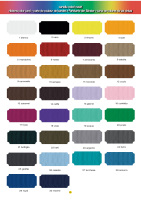 Farbkarte für individuell bedruckbare Hutbänder 