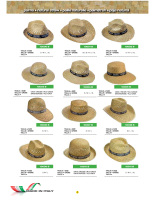 Verschiedene Strohhut-Modelle aus italienischer Produktion