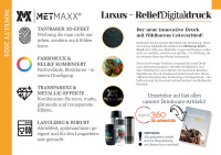 Luxus ReliefDigitaldruck &Uuml;bersicht