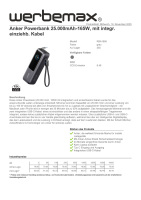 Produktdatenblatt Anker 25.000 mAH Powerbank