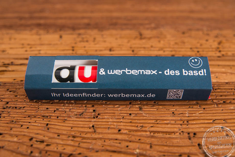 werbemax Duplo Schokoriegel im individuellen Werbeschuber