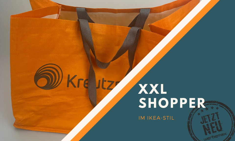 XXL Shopper Tasche im IKEA-Stil neu bei werbemax